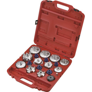 Cloche en aluminium pour filtre à huile - coffret de 19 pcs