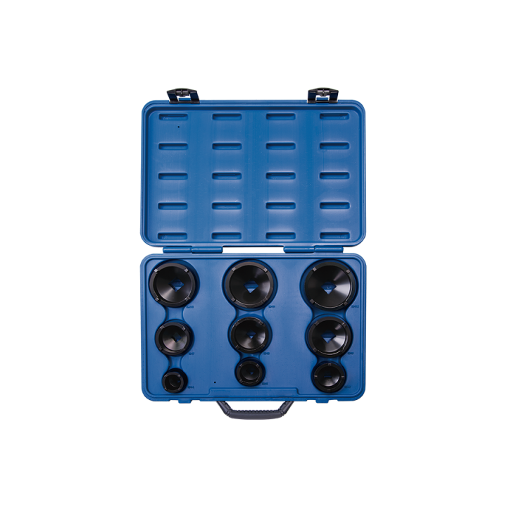 Coffret de douilles à chocs 1/2" et 3/4" à ergots extérieurs TMFS - 9 pièces