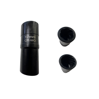 Douille twist 6 et 12 pans 17mm spécial goujon abimé