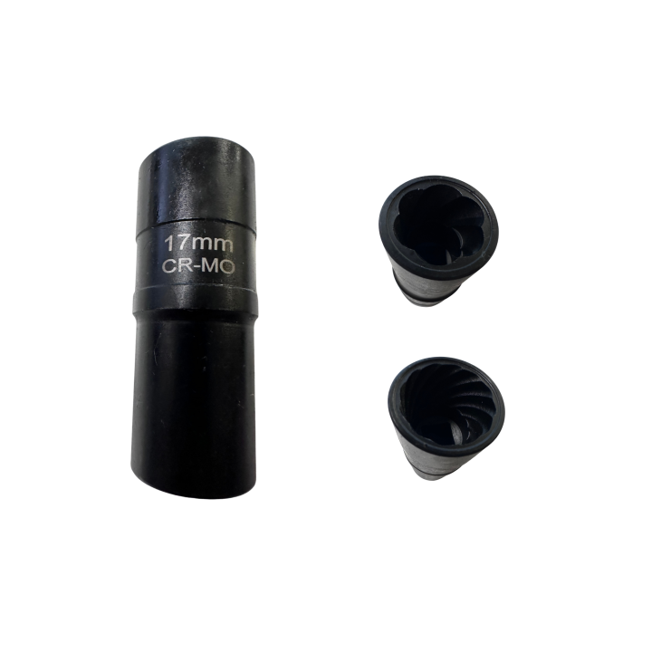 Douille twist 6 et 12 pans 17mm spécial goujon abimé