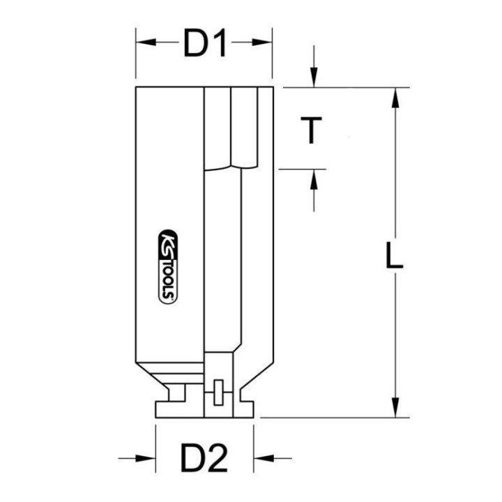 Douille pour rotules de suspension pour Citroën et Peugeot 12 pans41MM