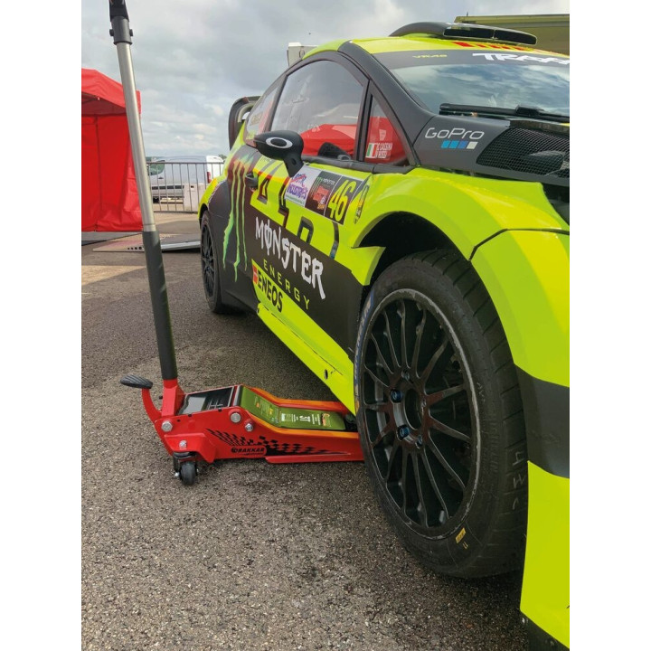 Cric rouleur 3T avec pédale double piston et roues en nylon 95/515mm longueur 772mm 52546